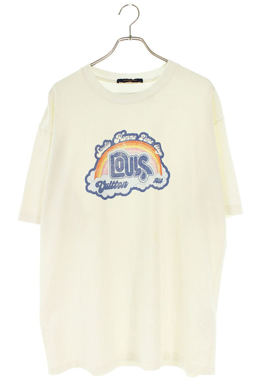Louis Vuitton Logo Print T-Shirt White Size XXL