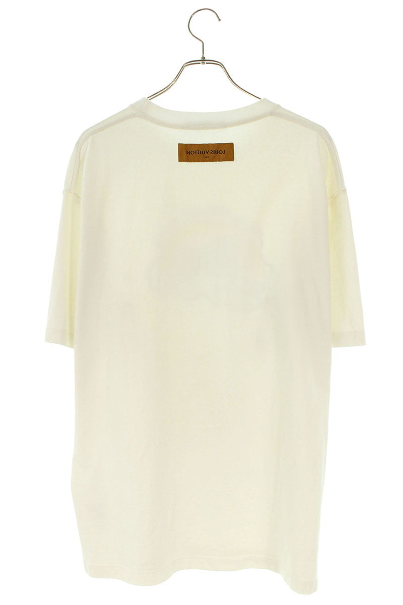 Louis Vuitton Logo Print T-Shirt White Size XXL