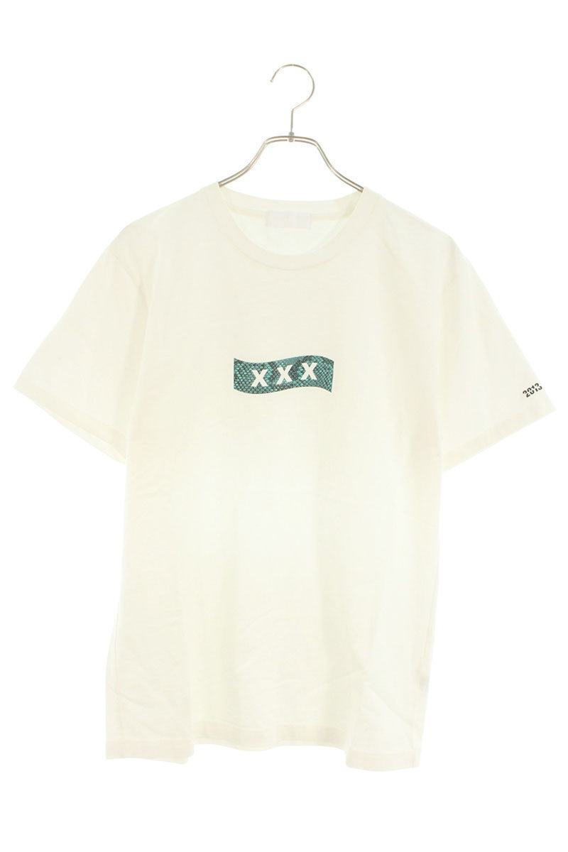 GOD SELECTION XXX White Python Box Logo T-Shirt Size M