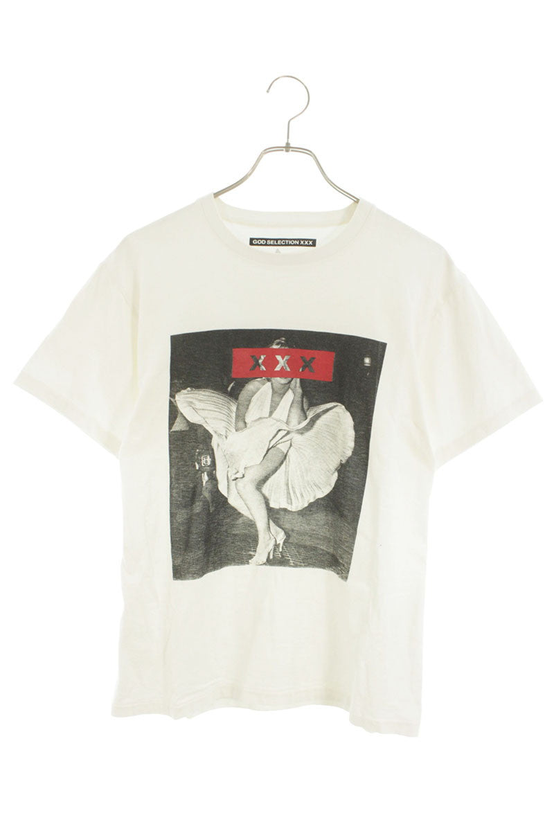 GOD SELECTION XXX White Cotton Photo Print T-Shirt Size S