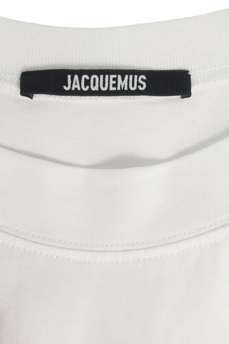 JACQUEMUS Logo Print T-Shirt White Size XL