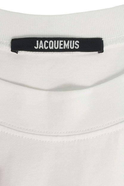 JACQUEMUS Logo Print T-Shirt White Size XL