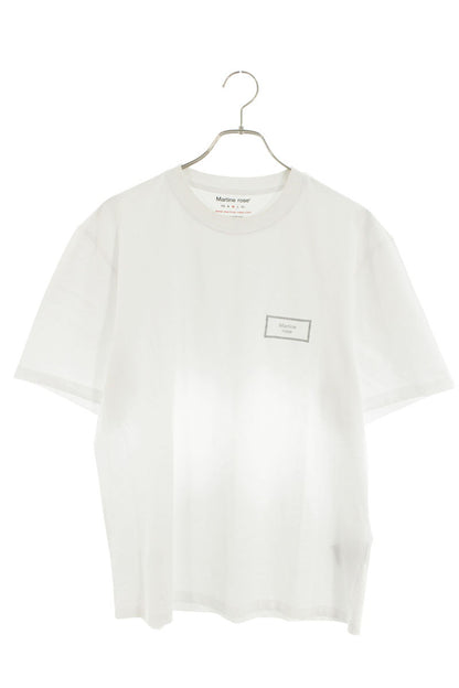 Martine Rose White Cotton Logo Print T-Shirt Size M