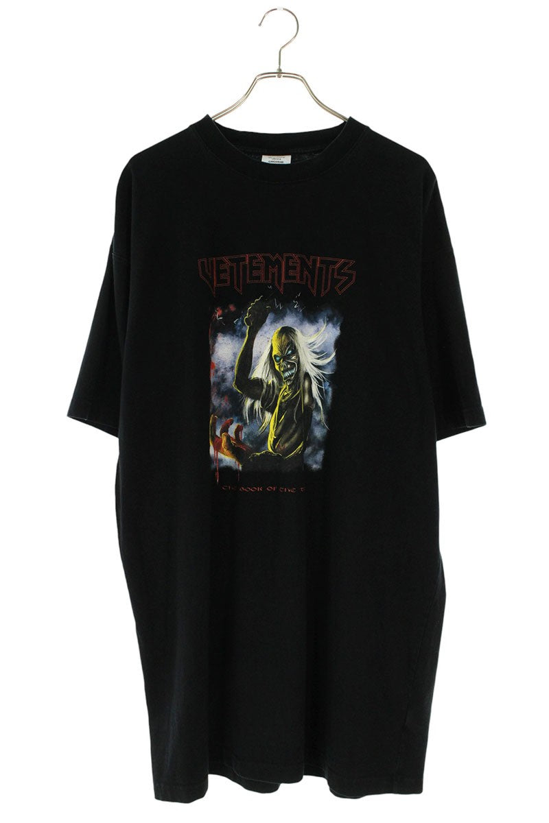 Vetements Print Oversized T-Shirt Black Size S