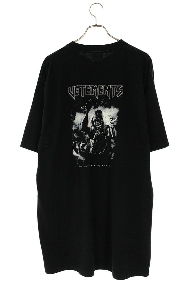 Vetements Print Oversized T-Shirt Black Size S