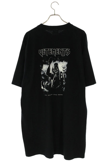 Vetements Print Oversized T-Shirt Black Size S