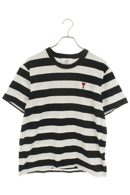 AMI Alexandre Mattiussi Chest Logo Stripe T-Shirt Size L
