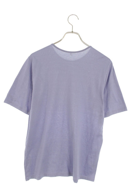Hermes Embroidered Cotton T-Shirt Purple Size L