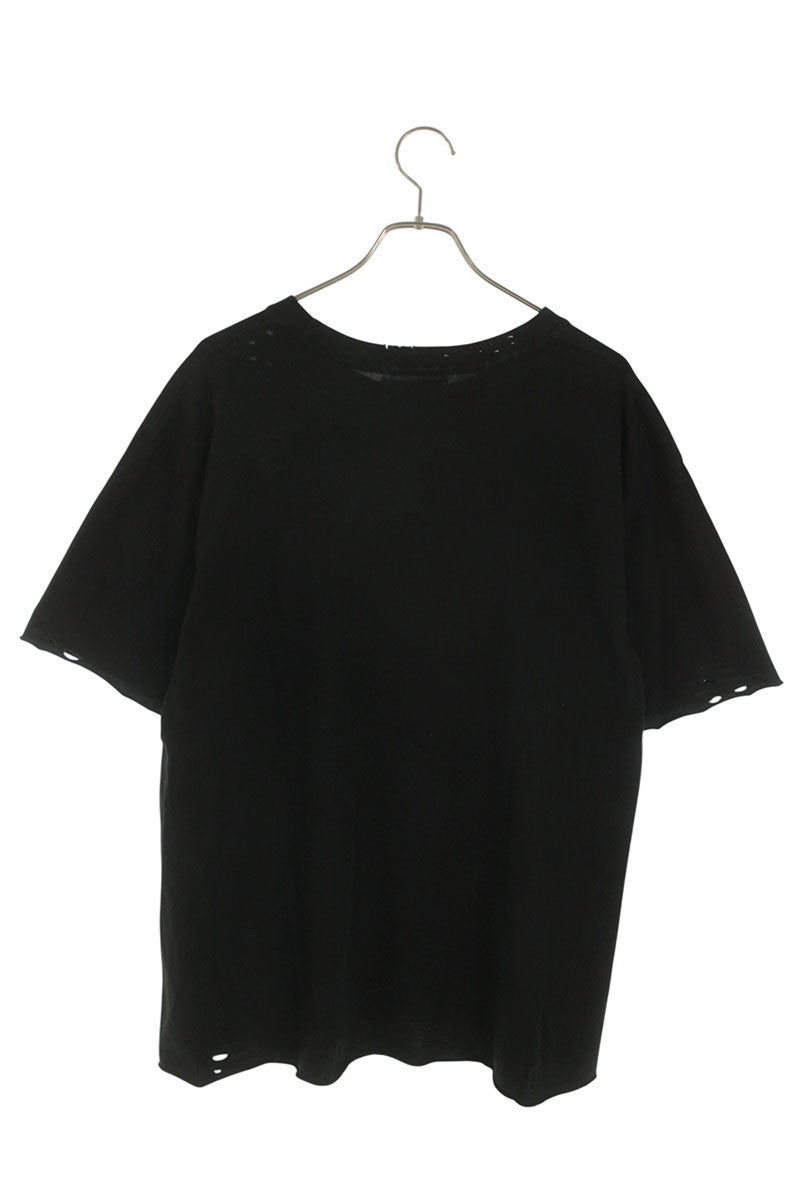 ALCHEMIST 25SS Distressed Alien T-Shirt Black Size M