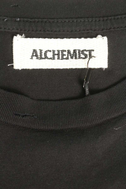 ALCHEMIST 25SS Distressed Alien T-Shirt Black Size M