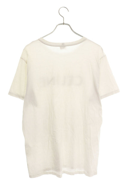 CELINE Logo Print T-Shirt White Size XL