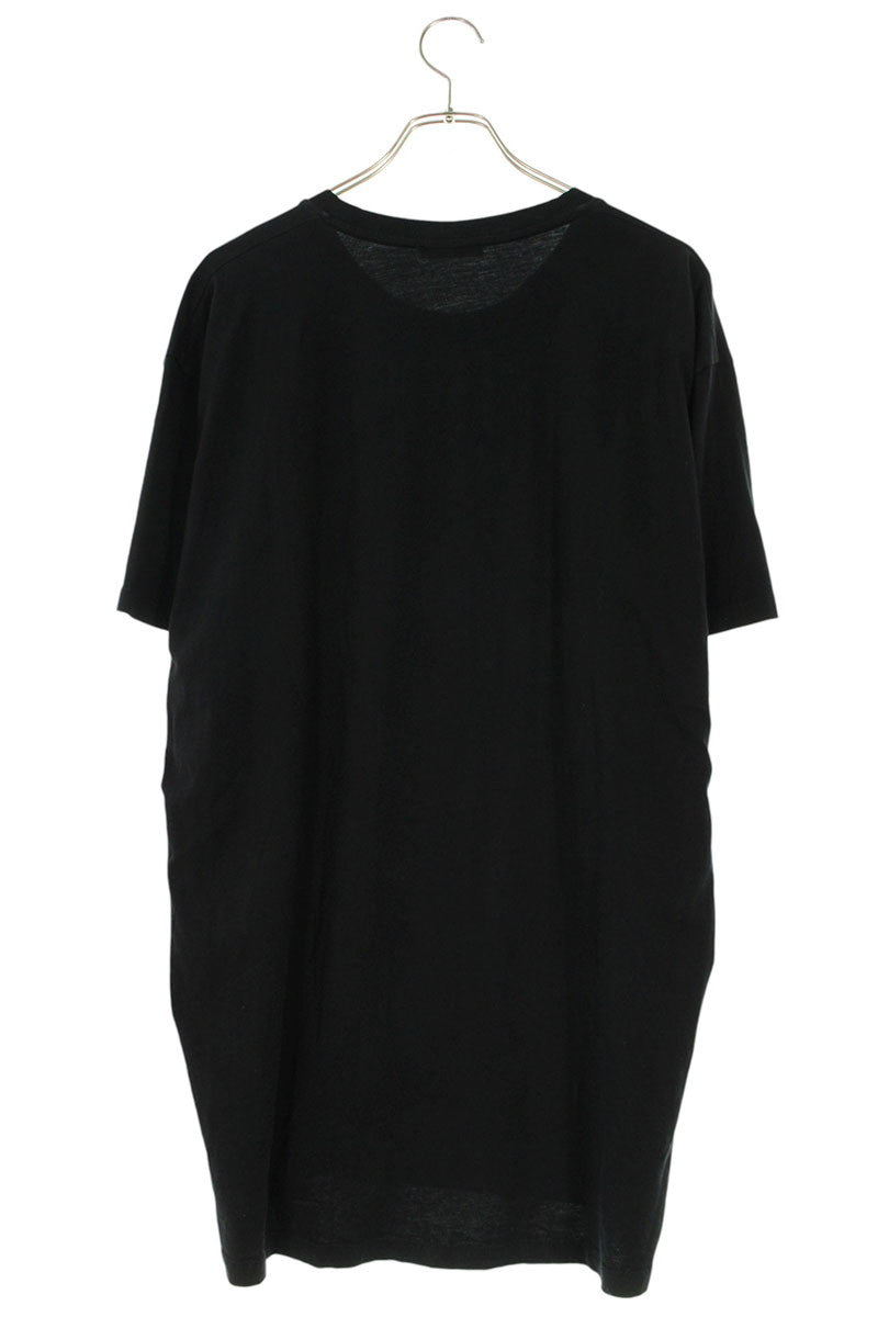 BALMAIN Flock Emblem Logo T-Shirt Black Size L