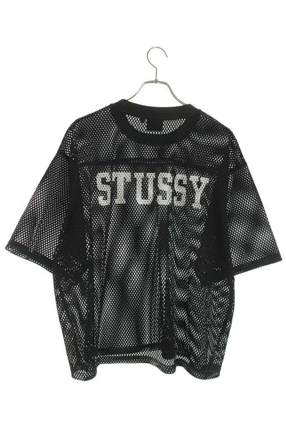 STUSSY Numbering Mesh T-Shirt Black Polyester Size XL