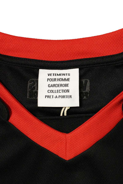 Vetements 26SS T-Shirt Black x Red Multi Size XS