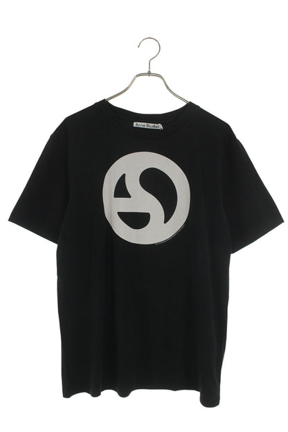 ACNE STUDIOS Circle Print T-shirt Black Cotton Size L