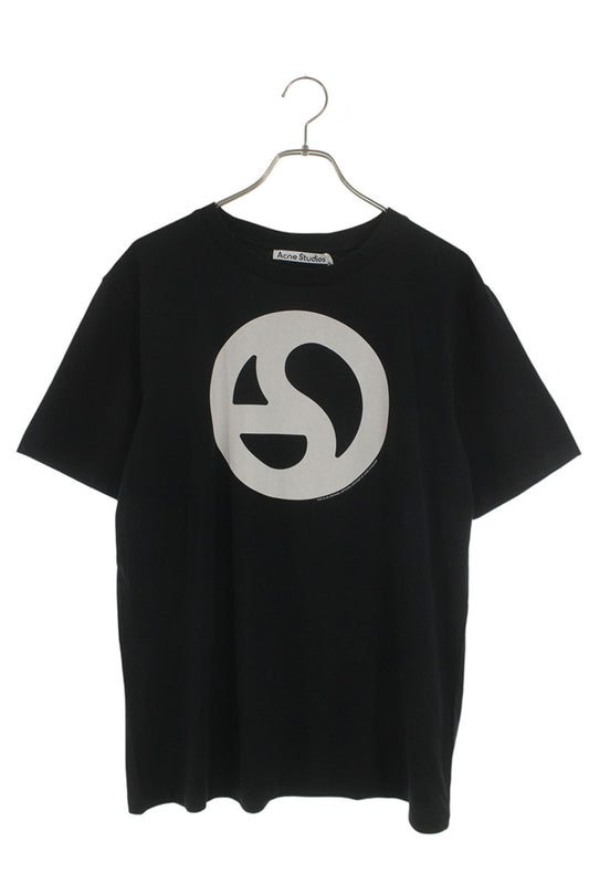 ACNE STUDIOS Circle Print T-shirt Black Cotton Size L
