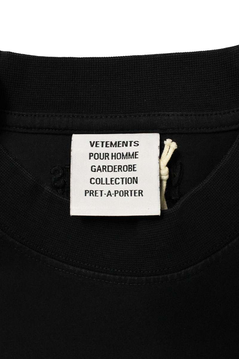 Vetements 26SS Logo T-Shirt Black Size XS