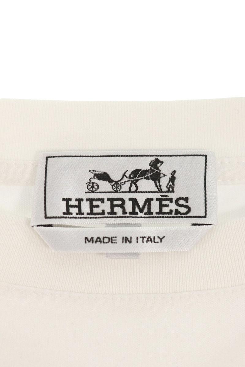 Hermes Leather T-Shirt White Size XXL