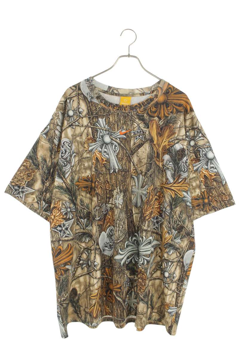 Chrome Hearts Nike Drake All-Over Print Tee Brown Size XXL