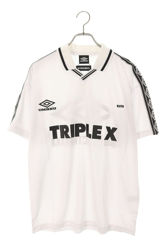 Umbro x GOD SELECTION XXX Logo Print T-Shirt White Size M