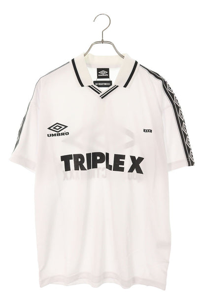 Umbro x GOD SELECTION XXX Logo Print T-Shirt White Size L