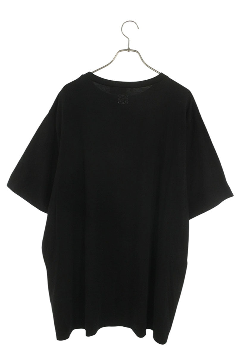 LOEWE Front Print T-Shirt Black Cotton Size L
