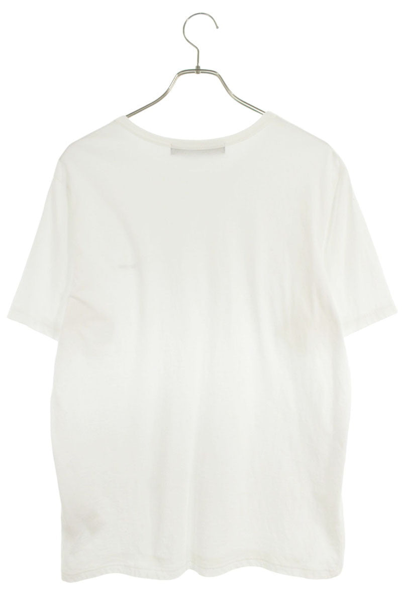 Y's Logo Print Cotton T-Shirt White Size L