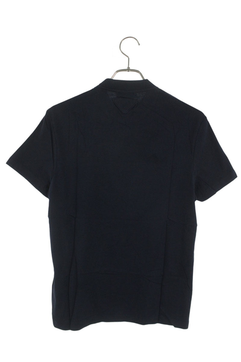 Prada Navy Logo Patch T-Shirt Cotton Size XS