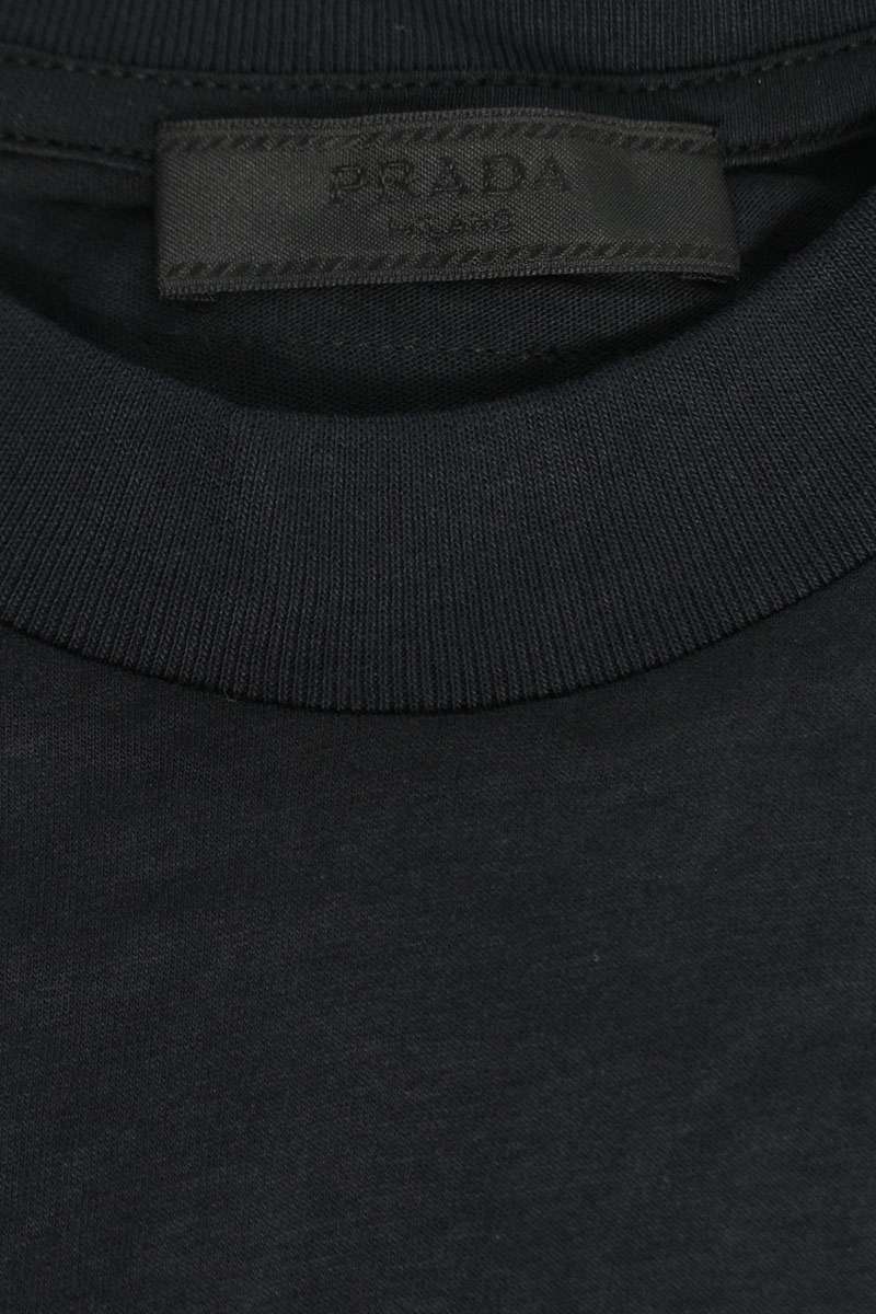 Prada Black Plate Patch T-shirt Size XS