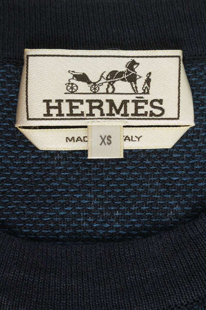 Hermes Cashmere T-Shirt Blue Size XS