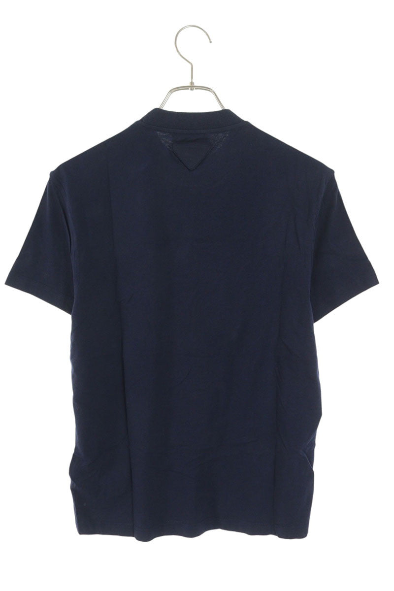 Prada Navy Cotton Plate Patch T-shirt Size XS