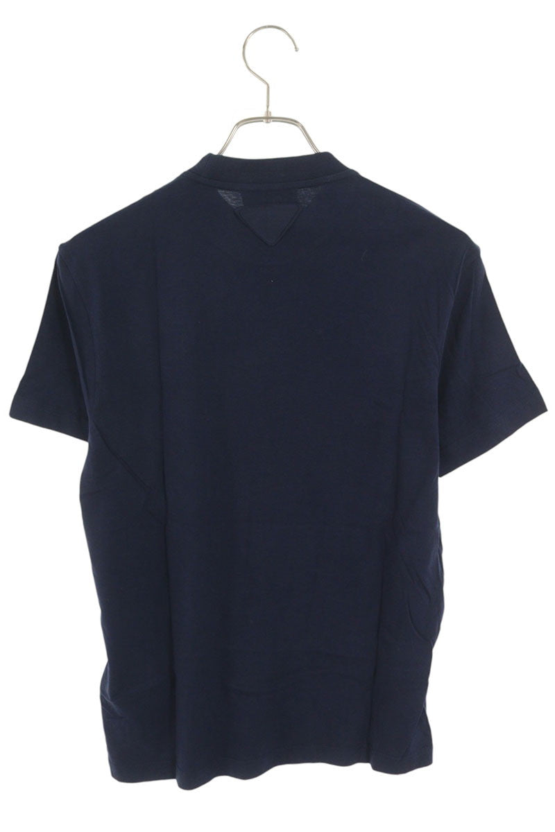 Prada Navy Logo Patch Cotton T-Shirt Size XS