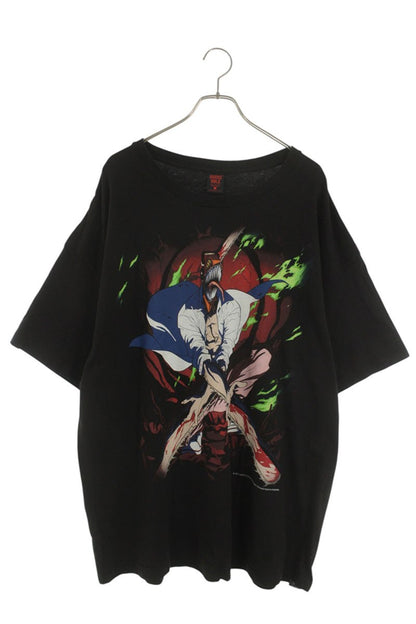 GEEKS RULE Anime Print T-Shirt Black Cotton Size XXL