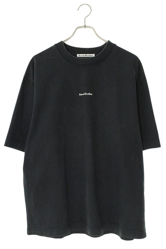 ACNE STUDIOS Black Stamp Logo Print T-Shirt Size S