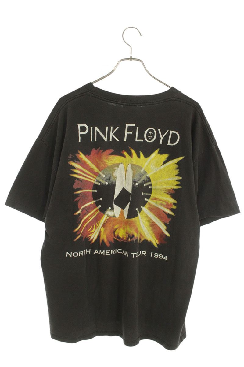 VINTAGE Pink Floyd Tour Print T-Shirt Black Size XL