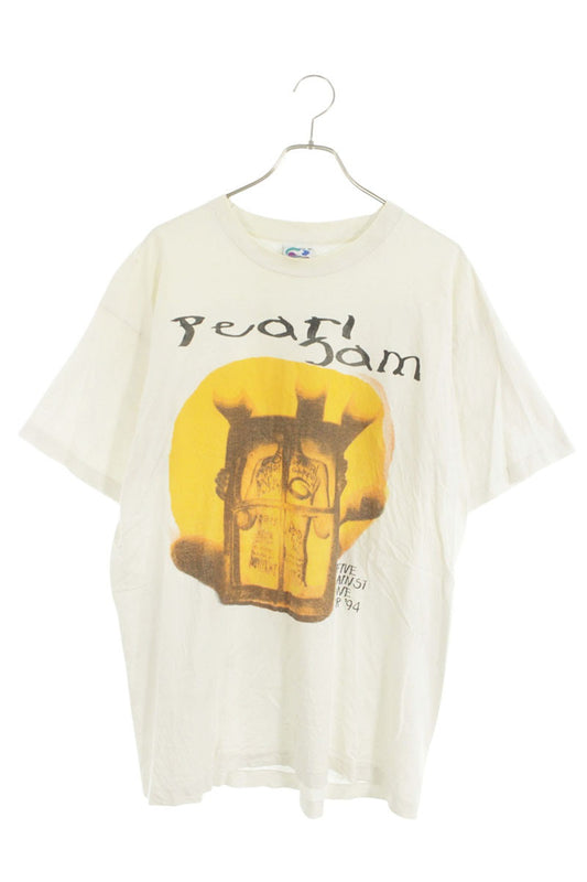 VINTAGE Pearl Jam Band Tour T-Shirt White Size XL
