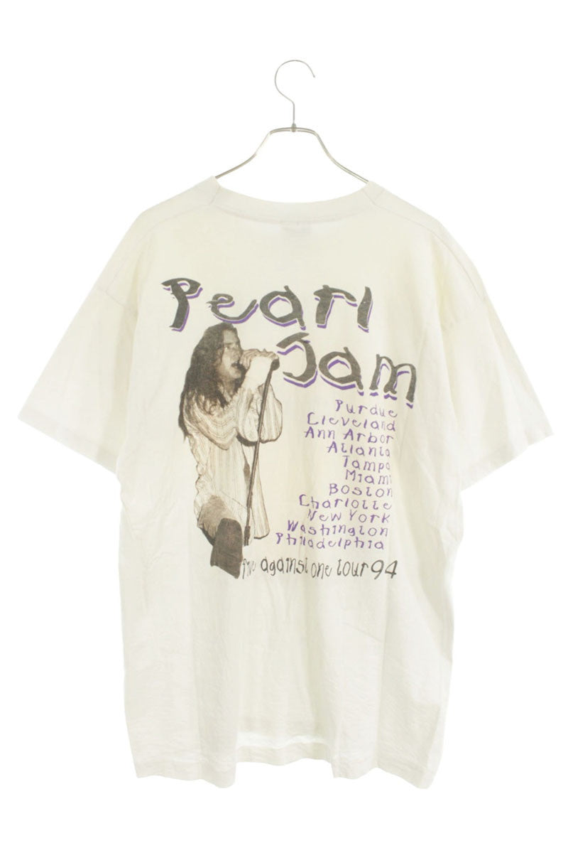 VINTAGE Pearl Jam Band Tour T-Shirt White Size XL