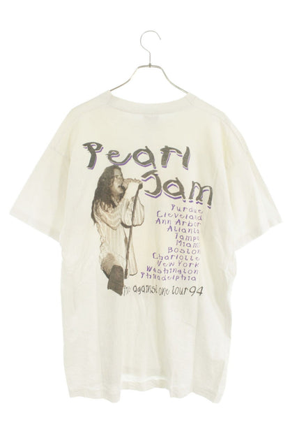 VINTAGE Pearl Jam Band Tour T-Shirt White Size XL