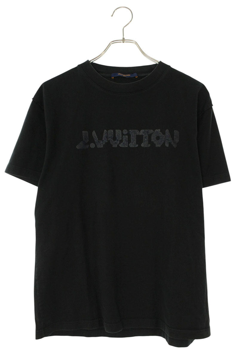 Louis Vuitton Logo Print T-Shirt Black Size M