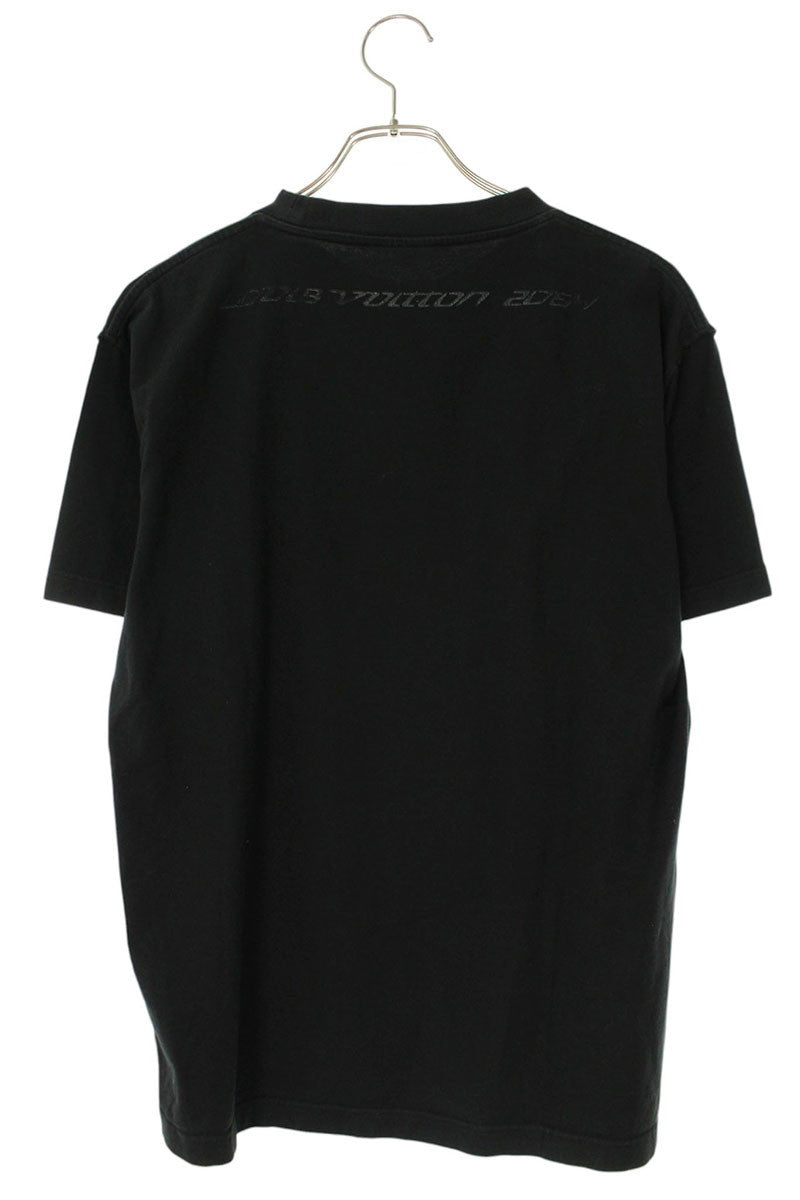 Louis Vuitton Logo Print T-Shirt Black Size M