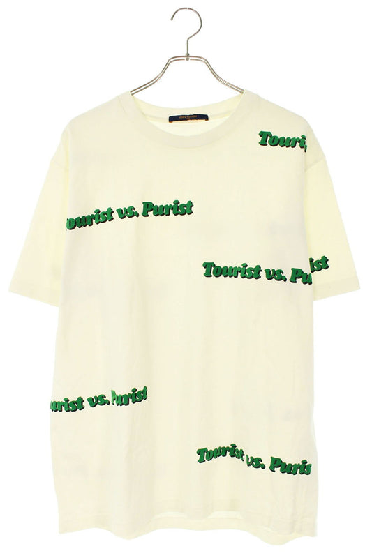 Louis Vuitton Logo Print T-Shirt White Size XL