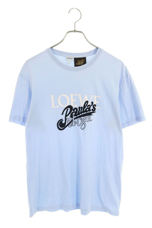 Loewe Logo Print T-Shirt Blue Size M