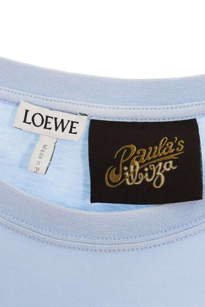 Loewe Logo Print T-Shirt Blue Size M