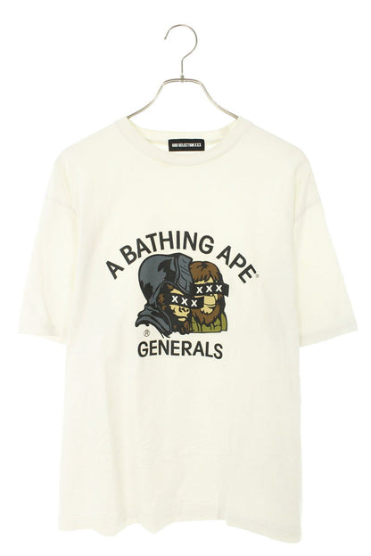 Bape x GOD SELECTION XXX Graphic Print T-Shirt White Size XL