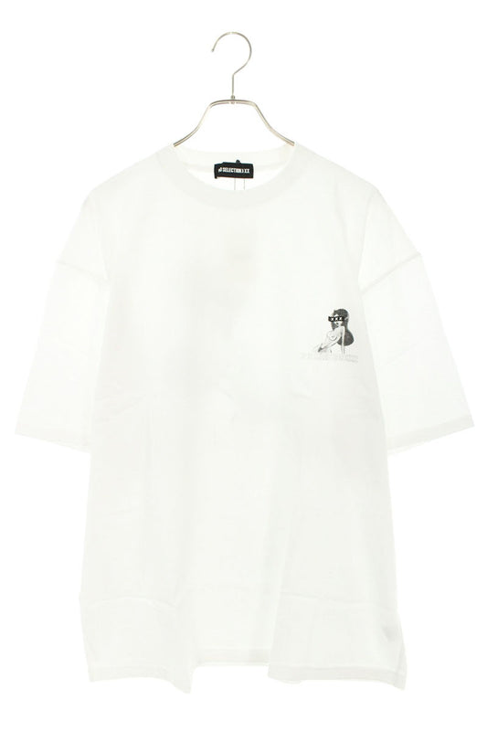 GOD SELECTION XXX Girl Print Cotton T-Shirt White Size S