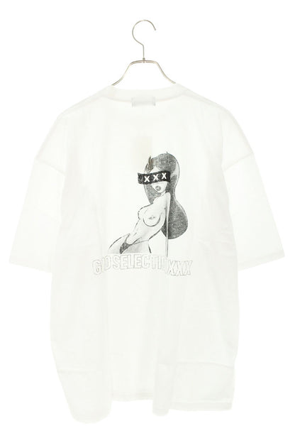 GOD SELECTION XXX Girl Print Cotton T-Shirt White Size S