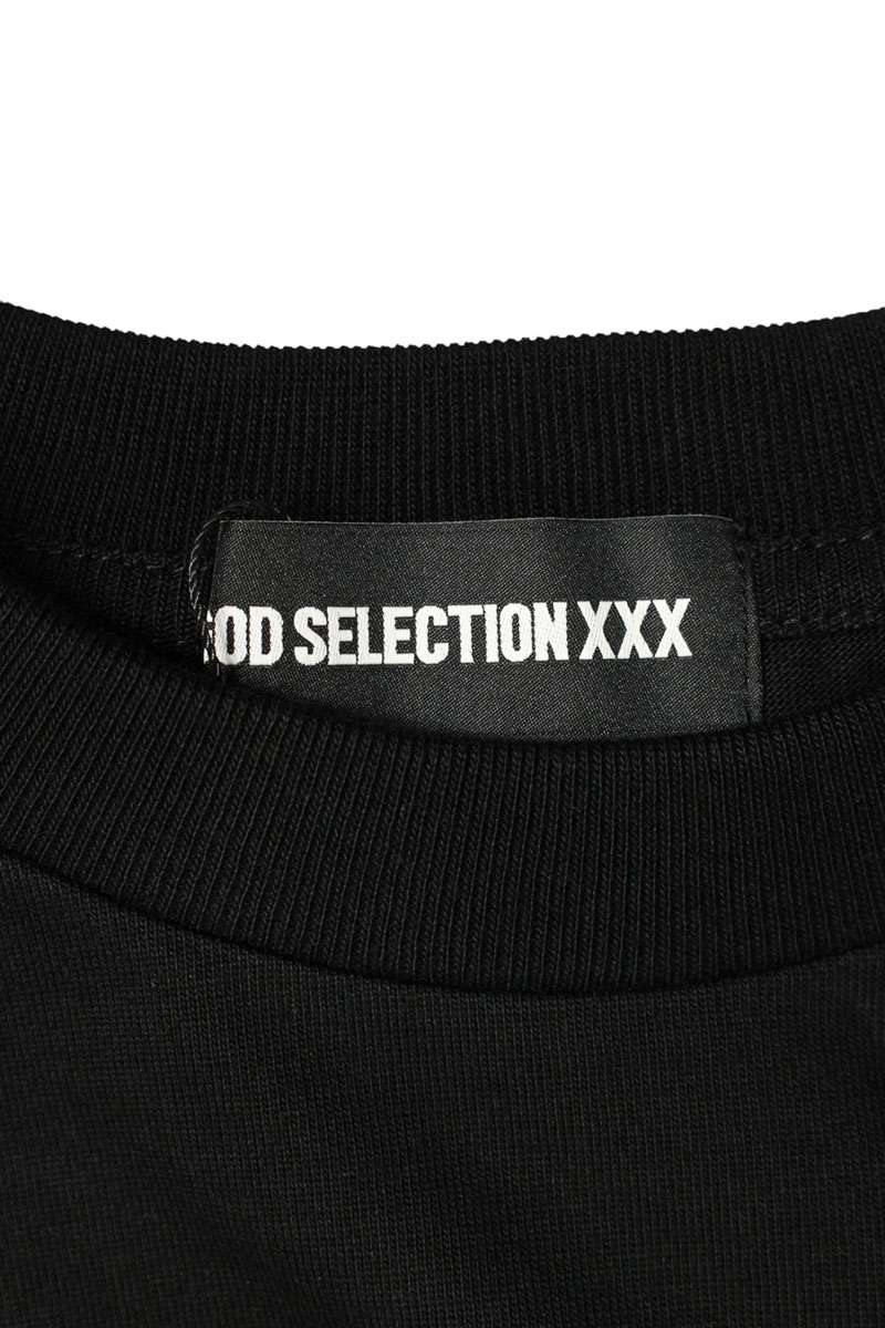 GOD SELECTION XXX Photo Print Cotton T-Shirt Black Size S