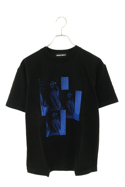 GOD SELECTION XXX Photo Print Cotton T-Shirt Black Size S
