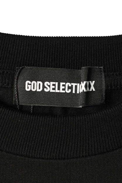 GOD SELECTION XXX Black Logo Print T-Shirt Size S