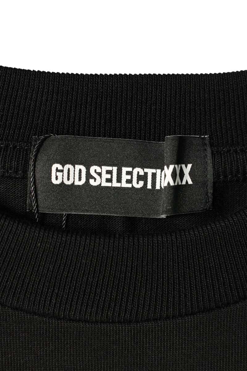 GOD SELECTION XXX Black Logo Print T-Shirt Size M